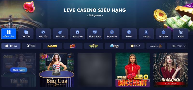 Top các trò chơi Casino DA88 bạn không thể bỏ lỡ